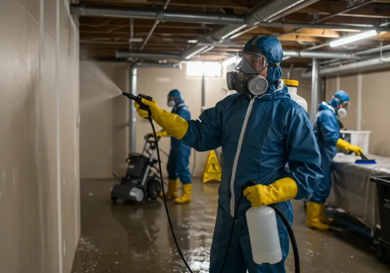 Basement Sanitization and Antimicrobial Treatment process in Camden County, MO